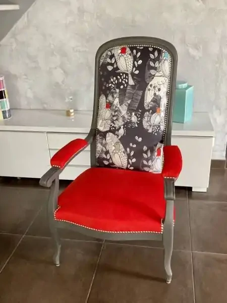 Réfection complète d'un fauteuil Voltaire